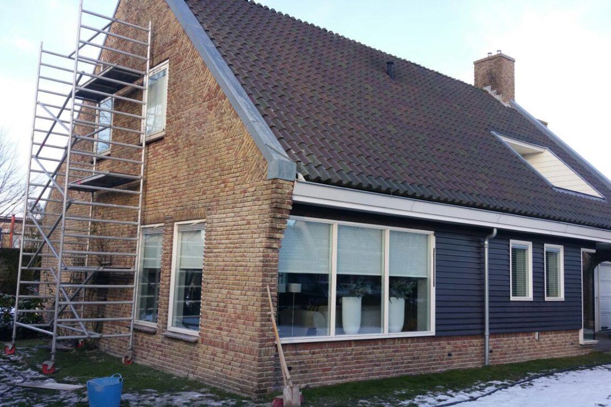 Gevelrenovatie vrijstaande woning in IJsselmuiden