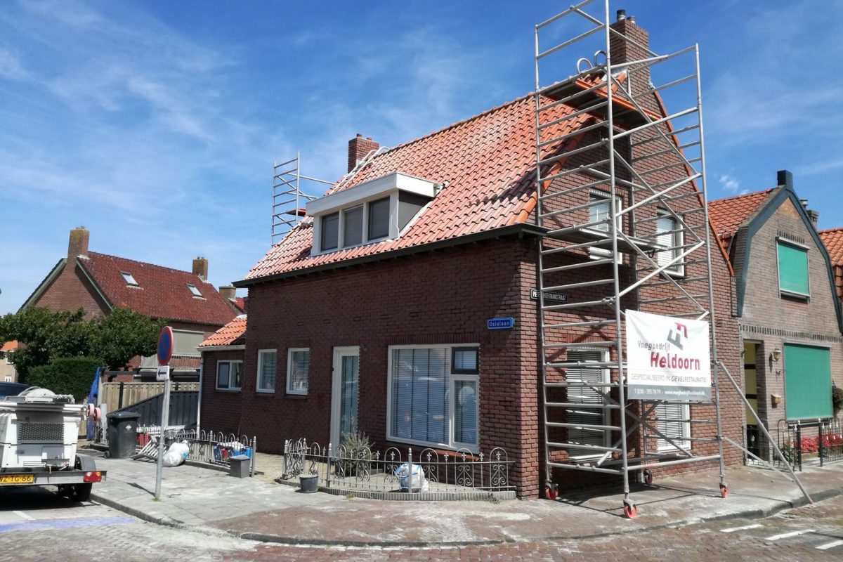 Gevelrenovatie woning op Urk