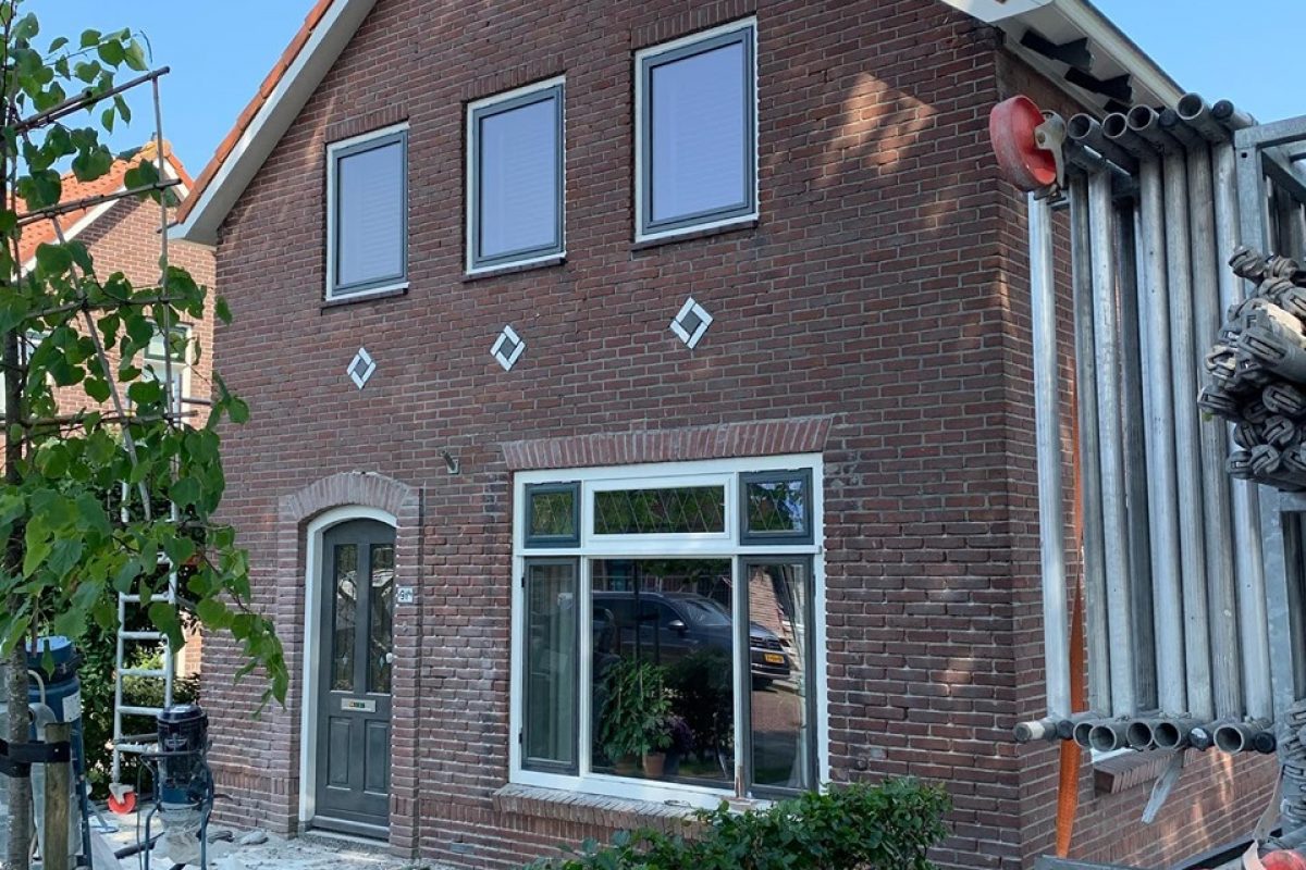 Gevelrenovatie woning in IJsselmuiden